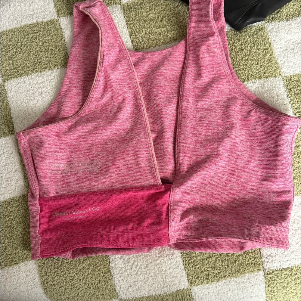 Outdoor voices crop top tank size medium